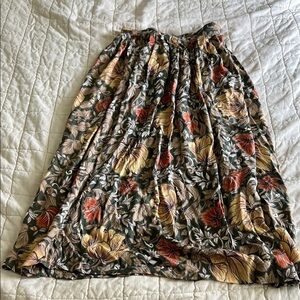 Vintage Floral Print Women's Skirt